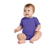 Rabbit Skins Infant Short Sleeve Baby Rib Bodysuit.