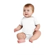 Rabbit Skins Infant Short Sleeve Baby Rib Bodysuit.