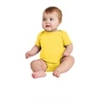 Rabbit Skins Infant Short Sleeve Baby Rib Bodysuit.