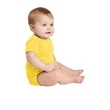 Rabbit Skins Infant Short Sleeve Baby Rib Bodysuit.