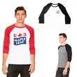 Bella+Canvas® Unisex 3/4 Sleeve Baseball Tee
