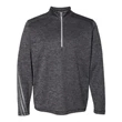 Adidas Women's Brushed Terry Heathered Quarter-Zip Pullover