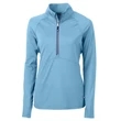 Cutter & Buck Adapt Eco Knit Stretch Recycled Womens Half...