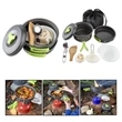 Camping Cookware Mess Kit Backpacking Gear & Hiking Outdoors