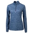 Cutter & Buck Traverse Stretch Eco Camo Print Quarter Zip...