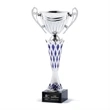 Silver Metal Cup with Lattice Column - Large