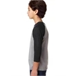 Youth CVC 3/4-Sleeve Raglan