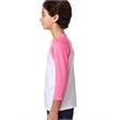 Youth CVC 3/4-Sleeve Raglan