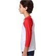 Youth CVC 3/4-Sleeve Raglan