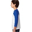 Youth CVC 3/4-Sleeve Raglan