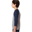 Youth CVC 3/4-Sleeve Raglan