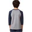 Youth CVC 3/4-Sleeve Raglan