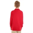 Youth SpotShield™ Long-Sleeve Jersey Polo