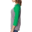 Unisex Triblend 3/4-Sleeve Raglan