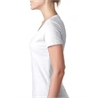 Ladies' CVC Deep V-Neck T-Shirt