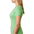 Ladies' CVC Deep V-Neck T-Shirt