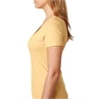 Ladies' CVC Deep V-Neck T-Shirt