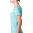 Ladies' CVC Deep V-Neck T-Shirt