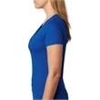 Ladies' CVC Deep V-Neck T-Shirt