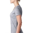 Ladies' CVC Deep V-Neck T-Shirt