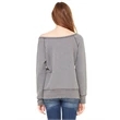 Ladies' Sponge Fleece Wide Neck Sweatshirt