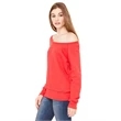 Ladies' Sponge Fleece Wide Neck Sweatshirt