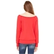 Ladies' Sponge Fleece Wide Neck Sweatshirt