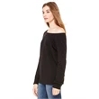 Ladies' Sponge Fleece Wide Neck Sweatshirt