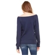 Ladies' Sponge Fleece Wide Neck Sweatshirt