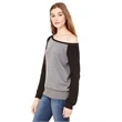 Ladies' Sponge Fleece Wide Neck Sweatshirt