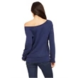 Ladies' Sponge Fleece Wide Neck Sweatshirt