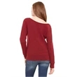 Ladies' Sponge Fleece Wide Neck Sweatshirt