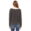 Ladies' Sponge Fleece Wide Neck Sweatshirt