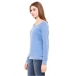 Ladies' Sponge Fleece Wide Neck Sweatshirt