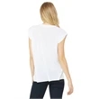 Ladies' Flowy Muscle T-Shirt with Rolled Cuff