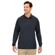 Men's Tall Pinnacle Performance Long-Sleeve Pique Polo