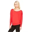 Ladies' Flowy Long-Sleeve Off Shoulder T-Shirt