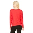 Ladies' Flowy Long-Sleeve Off Shoulder T-Shirt