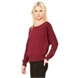 Ladies' Flowy Long-Sleeve Off Shoulder T-Shirt