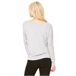 Ladies' Flowy Long-Sleeve Off Shoulder T-Shirt