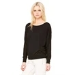 Ladies' Flowy Long-Sleeve Off Shoulder T-Shirt