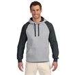 Adult 8 oz. NuBlend® Colorblock Raglan Pullover Hooded Sw...