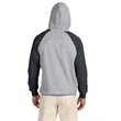 Adult 8 oz. NuBlend® Colorblock Raglan Pullover Hooded Sw...