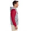Adult 8 oz. NuBlend® Colorblock Raglan Pullover Hooded Sw...