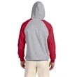Adult 8 oz. NuBlend® Colorblock Raglan Pullover Hooded Sw...