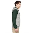 Adult 8 oz. NuBlend® Colorblock Raglan Pullover Hooded Sw...