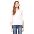 Ladies' Baby Rib 3/4-Sleeve Contrast Raglan T-Shirt