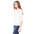 Ladies' Baby Rib 3/4-Sleeve Contrast Raglan T-Shirt