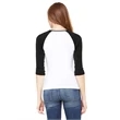 Ladies' Baby Rib 3/4-Sleeve Contrast Raglan T-Shirt