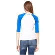 Ladies' Baby Rib 3/4-Sleeve Contrast Raglan T-Shirt